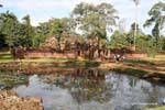 Banteay Srei, the jewel of Khmer art pink sandstone, Cambodia.