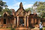Gopura of the second enclosure, Banteay Srei, Cambodia.