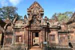 Facade gopura I, east side, Banteay Srei, Cambodia.
