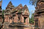 The central shrine seen from behind, Banteay Srei, Cambodia.
