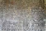 Archer in his chariot into battle, fresco, Angkor Wat, Cambodia.