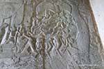 End of the fresco of the Churning of the Ocean of Milk, Angkor Wat, Cambodia.