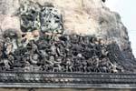 Fragment of a scene of frenzied fight, Angkor Wat, Cambodia.