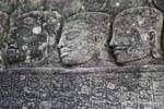 Buddhist heads Bayon Angkor Thom, Cambodia.