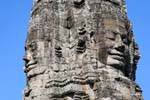 Tour to 4 faces Bayon Angkor Thom, Cambodia.