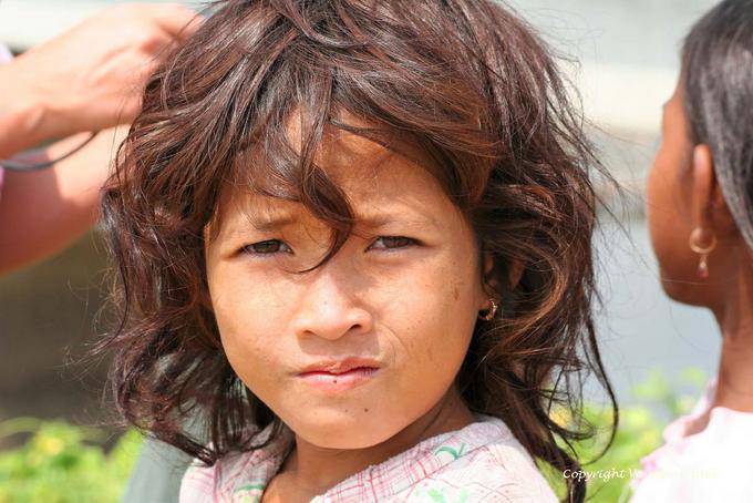 Portrait of a small Cambodian, Chlong - Cambodia
