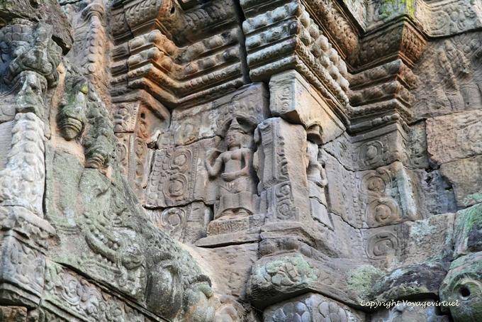 Ancient Buddhist Wat Nokor decor, Kampong Cham - Cambodia