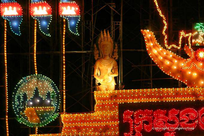 Goddess on the boat of Cambodia Water Festival, Phnom Penh - Cambodia