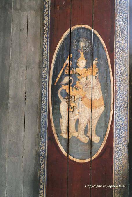 Painting on wood, Museum Phnom Penh - Cambodia