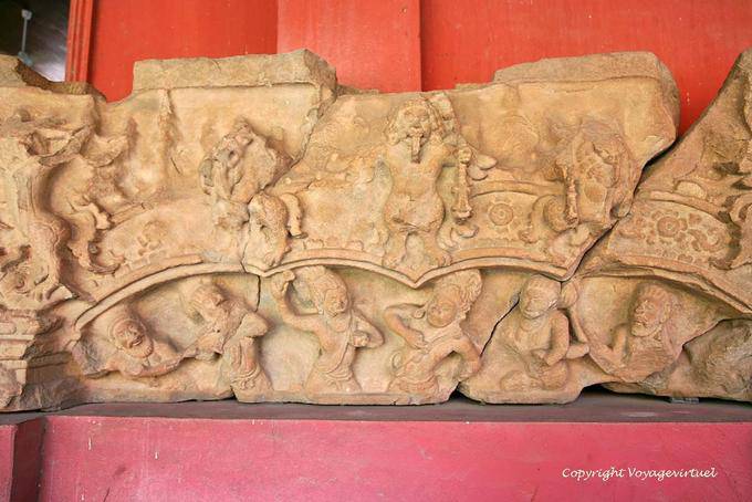 Carved frieze, National Museum, Phnom Penh - Cambodia