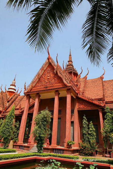 The entrance to the National Museum in Phnom Penh, officially opened in 1918 - Cambodia