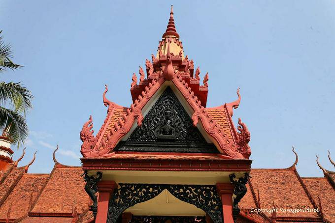 Ornamentation work of Cambodian artists, National Museum, Phnom Penh - Cambodia