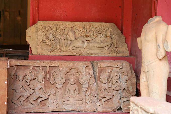Lintels of the XIth century from Kampong Chhnang, Phnom Penh Museum - Cambodia