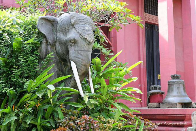 Elephant from a former War Memorial, National Museum, Phnom Penh - Cambodia