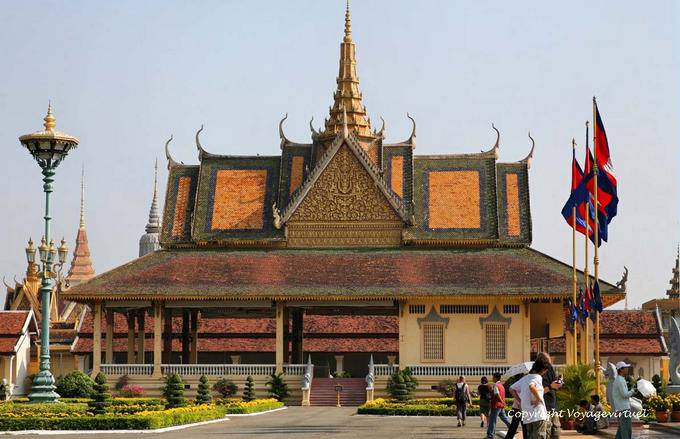 The Pavilion Tineang Phochani close up view, Royal Palace, Phnom Penh - Cambodia