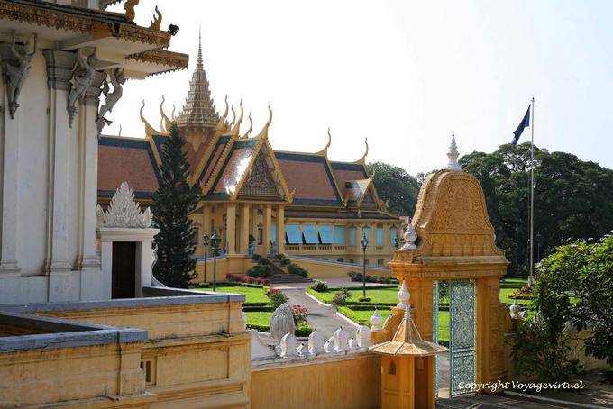 The entrance of Prasat Khemarin or take pleasure in Khmer king, Phnom Penh - Cambodia