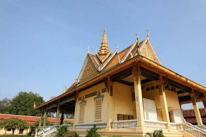 Back and side of Phochani Pavilion, Royal Palace, Phnom Penh - Cambodia