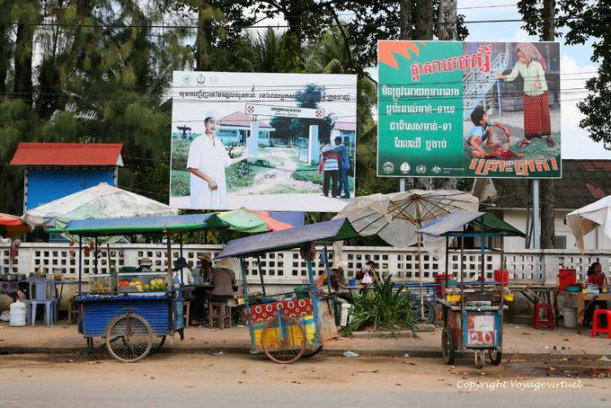 Mini mobile restaurants to posters, Siem Reap - Cambodia
