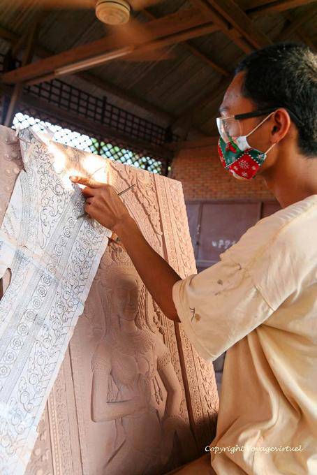 Bas-relief Reproduction, crafts, Siem Reap - Cambodia