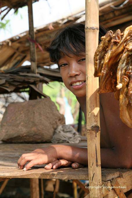 Look and smile of a young Cambodian, Skun - Cambodia