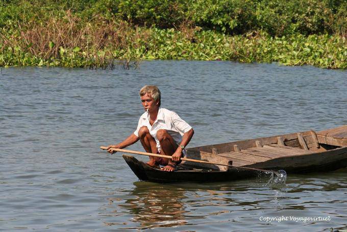 Thinning hair color for this landlubber, Tonle Sap - Cambodia