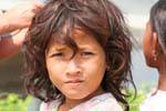 Portrait of a small Cambodian, Chlong, Cambodia.