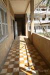Corridor of the old school into a prison, Tuol Sleng, Phnom Penh, Cambodia.