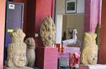 Head Yaksa and other treasures, National Museum, Phnom Penh, Cambodia.