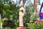Stone goddess in the garden, Museum Phnom Penh, Cambodia.