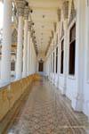 Gallery and columns of the Royal Palace, Phnom Penh, Cambodia.