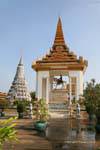 Equestrian statue of King Norodom I, Wat Preah Kaev Morokot, Phnom Penh, Cambodia.