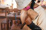 Before drawing sculpture, artisan Siem Reap, Cambodia.