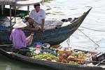 Passage of fruit and vegetable merchant, Tonle Sap Lake, Cambodia.