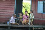 Family life on the Tonle Sap, Cambodia.