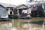 Rest after washing, Tonle Sap, Cambodia.