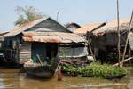 Fisherman's house on the Tonle Sap, Cambodia.