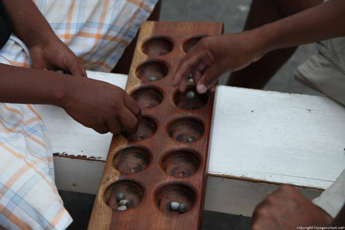 Fogo, São Filipe game Awale - Cape Verde