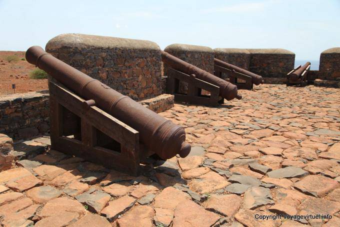 Santiago, Cidade Velha, canons of Fortaleza Real de San Felipe - Cape Verde