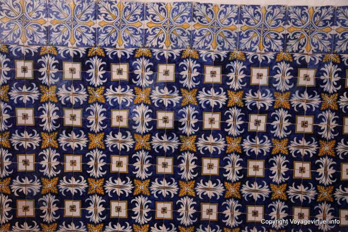 Santiago, Cidade Velha Igreja NS do Rosario tiles on wall - Cape Verde