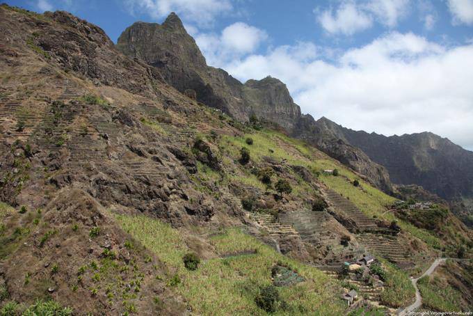 Santo Antão, Paúl, terrace cultivation - Cape Verde