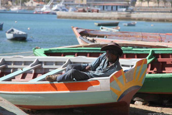 São Vicente, fishing harbor, Mindelo, warrior rest - Cape Verde
