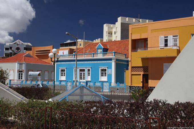 São Vicente, praca Amilcar Cabral, Mindelo, local colors - Cape Verde