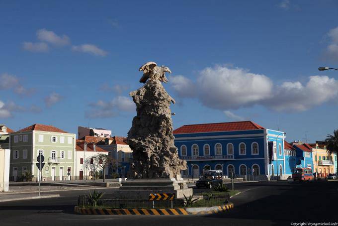 São Vicente, praca Aurelio Goncalves monument, Mindelo - Cape Verde