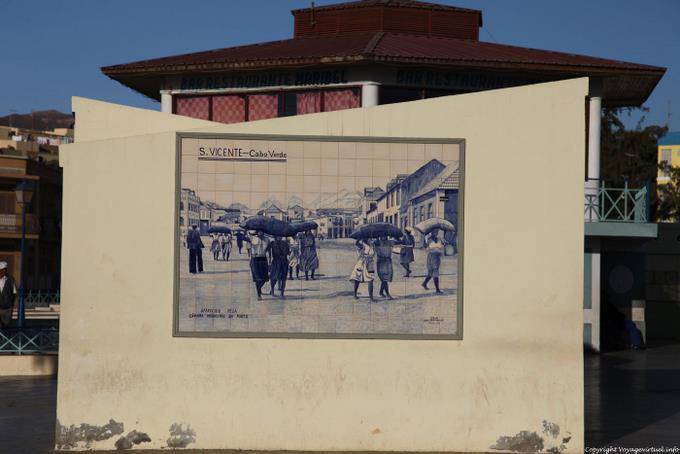 São Vicente, praca Estrela, old tiles, Mindelo - Cape Verde