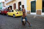 Fogo, São Filipe market, return Fisherman, Cape Verde.