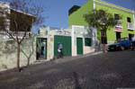 Fogo, San Filipe, sloping street, Cape Verde.