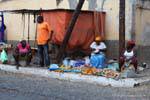 Santiago market on the road, Cape Verde.