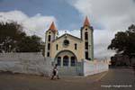 Santiago, Picos church with two towers, Cape Verde.