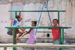 Santo Antão, Cha de Igreja, playground, Cape Verde.