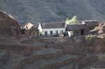 Santo Antão, house on edge, Cape Verde.